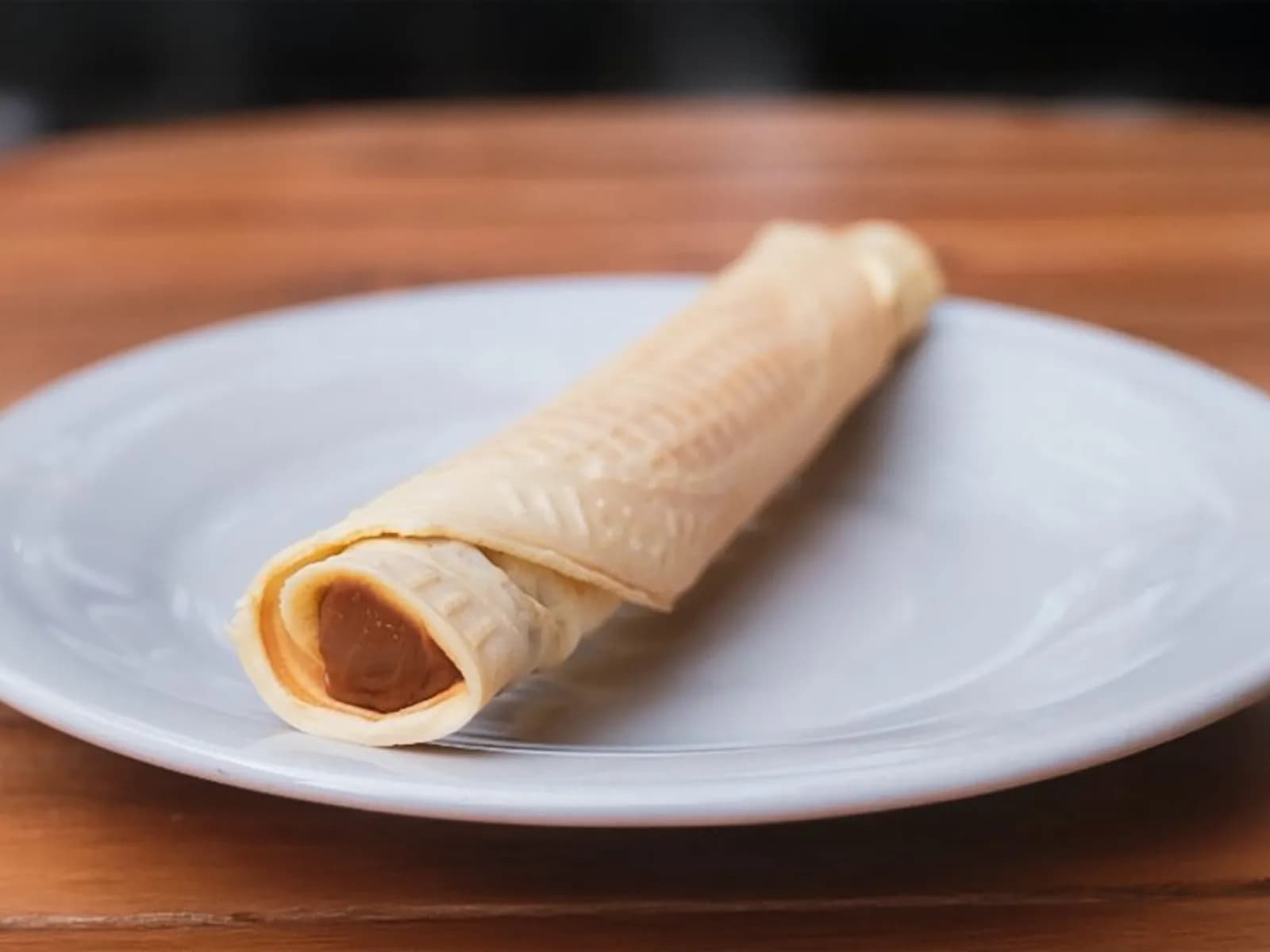 Трубочка с вареной сгущенкой 