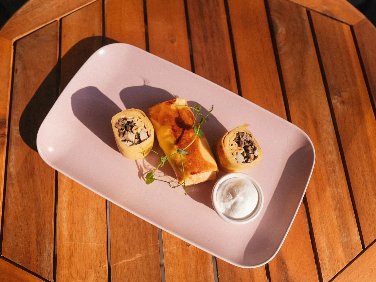 Блинчики с курицей и грибами